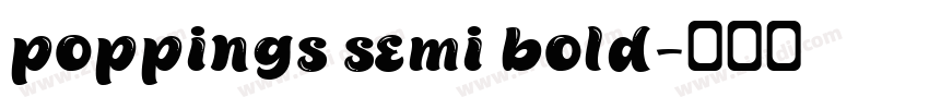 poppings semi bold字体转换